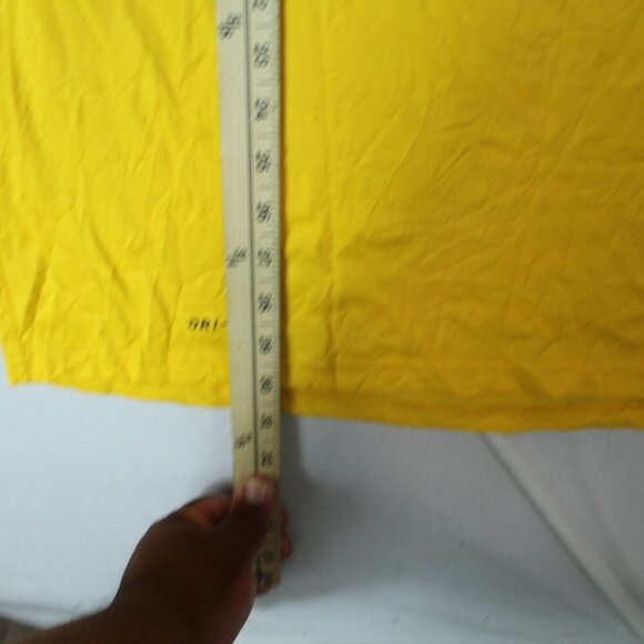 Nike Running Dri Fit Men Bright Yellow T-Shirt Short Sleeve Size XLT - Picture 6 of 7